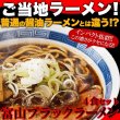 画像1: 送料無料【ゆうパケット出荷】スパイシーな醤油ベースの真っ黒いスープ!!この濃さがクセになる！富山ブラックラーメン4食 スープ付き (1)