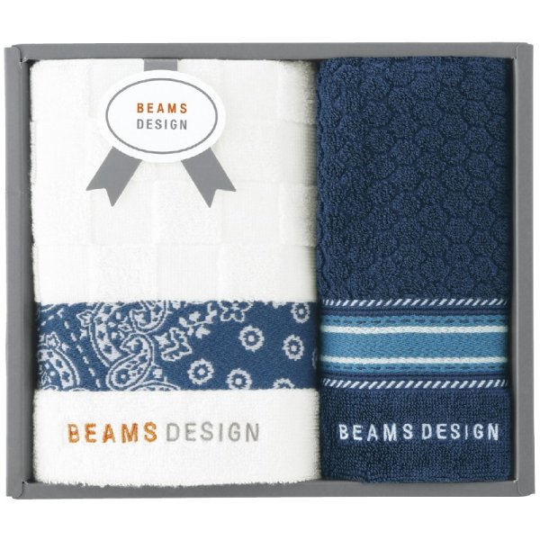 画像1: BEAMS DESIGN・チェッカーバンダナ・フェイスタオル＆タオルハンカチ【C6050529】 (1)