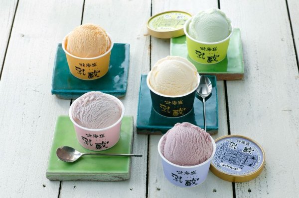 画像1: 「送料無料」産地直送」乳蔵北海道アイスクリーム５種１２個 (1)