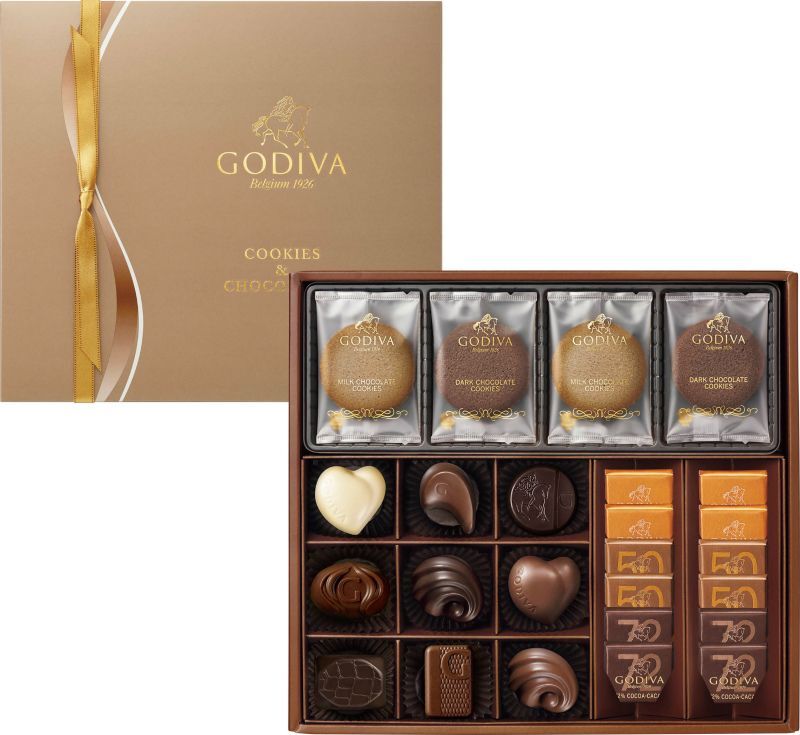 GODIVA クッキー＆チョコレート アソートメント(クッキー８枚